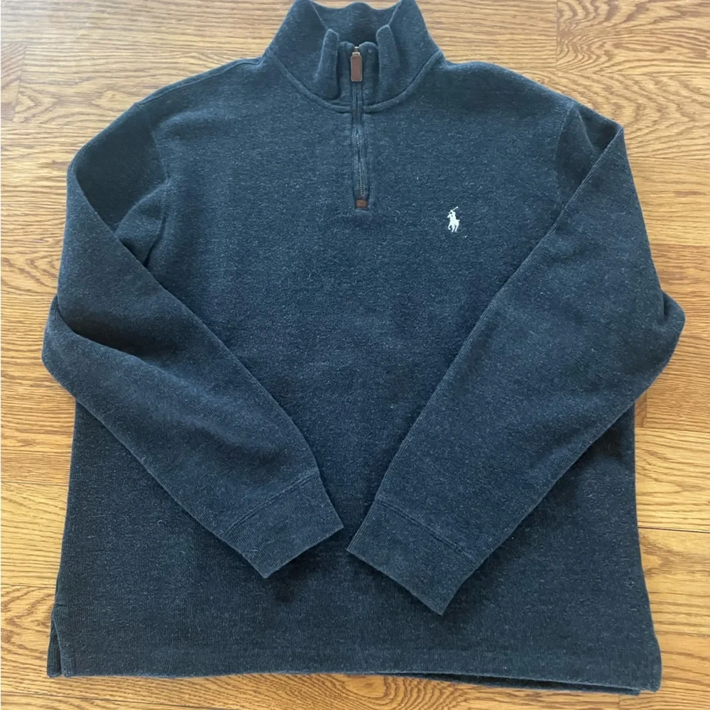 Ralph Lauren Polo Mens Quarter Zip Pullover Sweater EUC - Picture 2 of 9